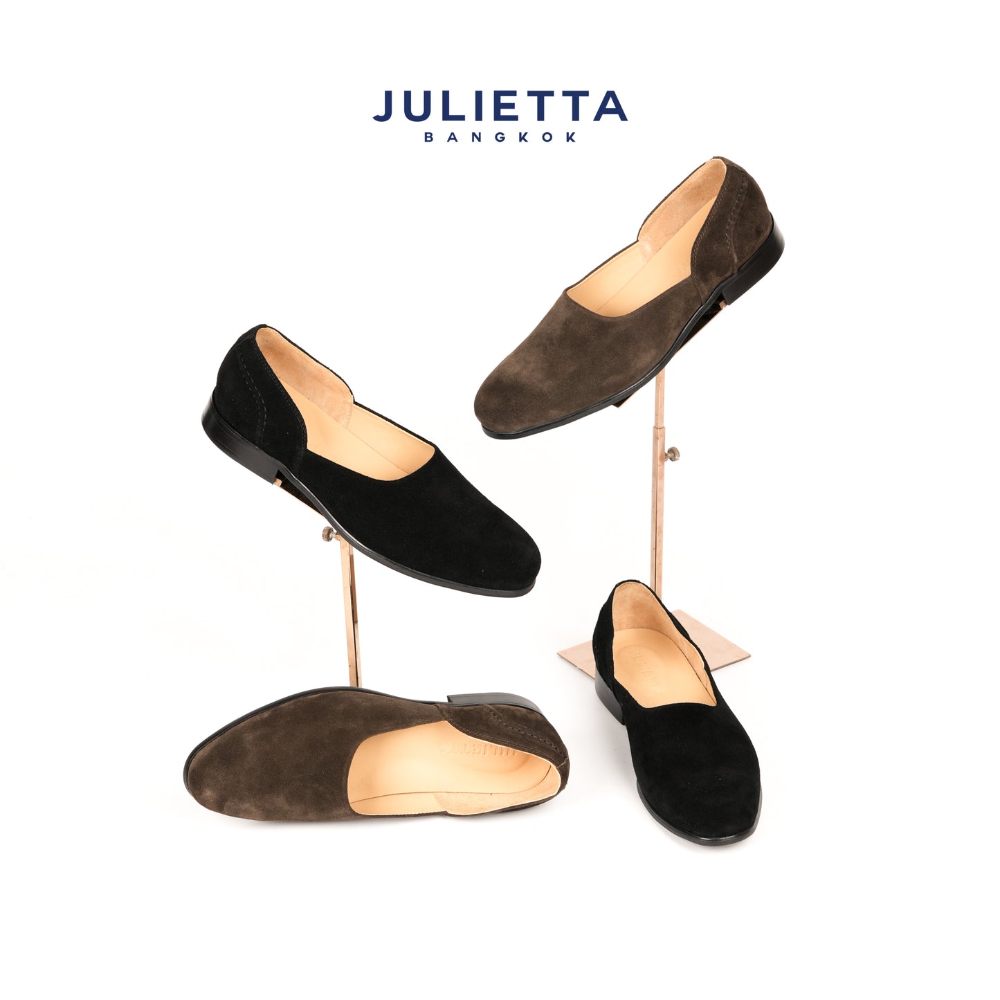 JULIETTA - FRANCO Grecian Slippers Suede
