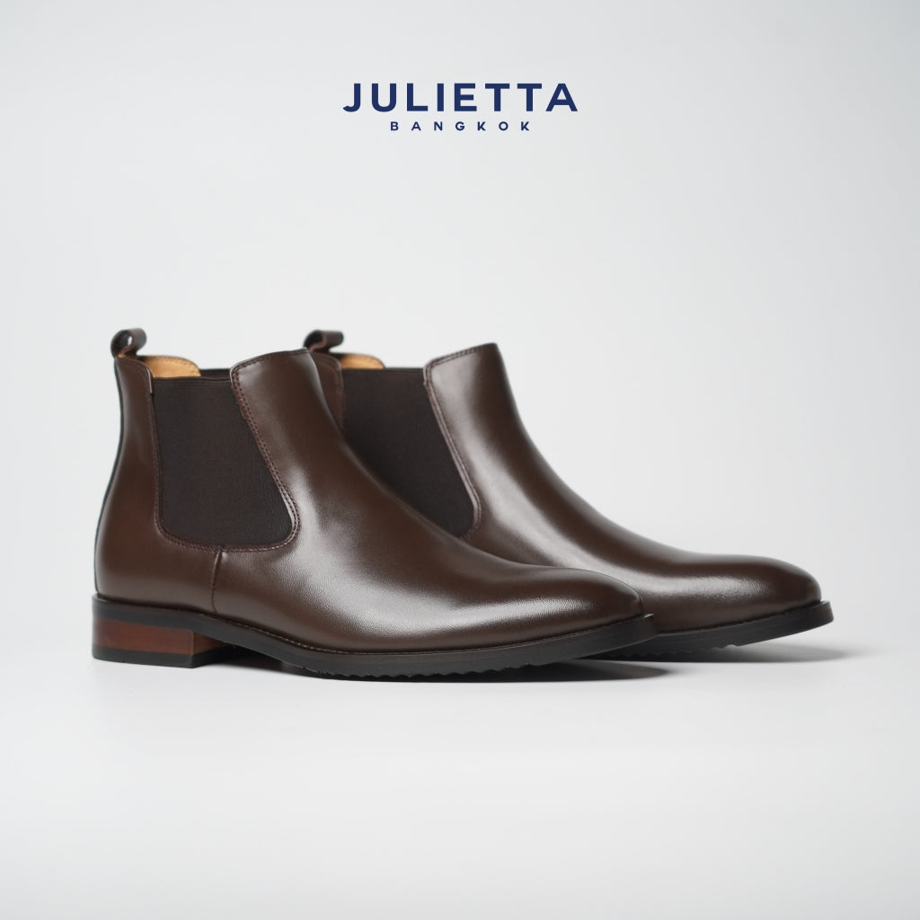 JULIETTA - Chelsea Boots Calfskin : Brown