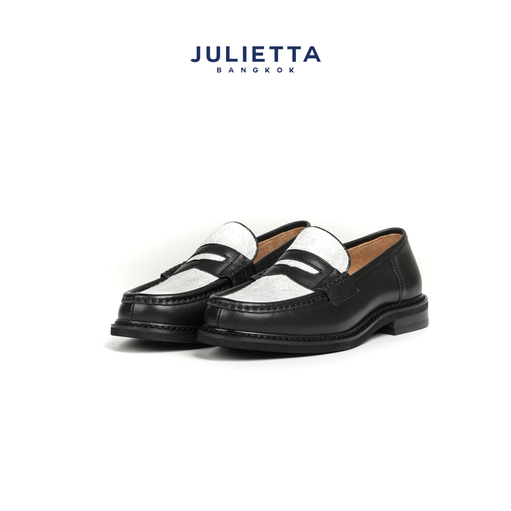 JULIETTA - PONY Penny Loafer Hair-on Horsehide : Unlined