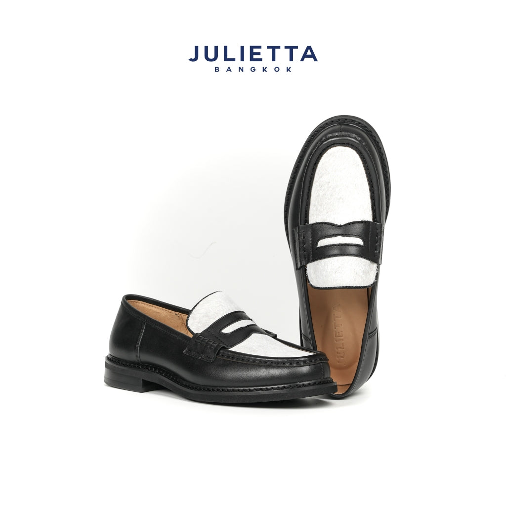 JULIETTA - PONY Penny Loafer Hair-on Horsehide : Unlined