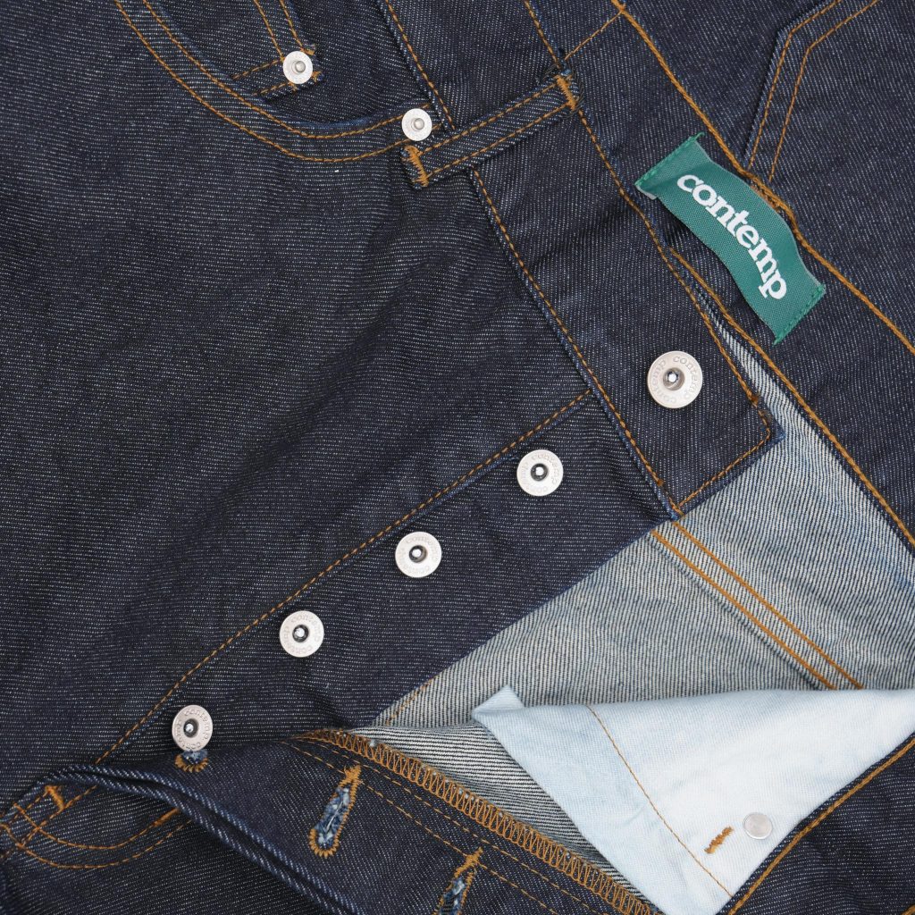 Contemp Jeans : High-Rise Selvedge Denim 16oz : Japan Fabric from Kuroki (Regular Fit)