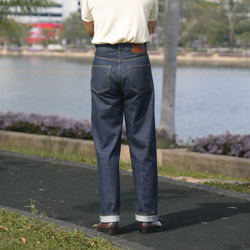 Contemp Jeans : High-Rise Selvedge Denim 16oz : Japan Fabric from Kuroki (Regular Fit)