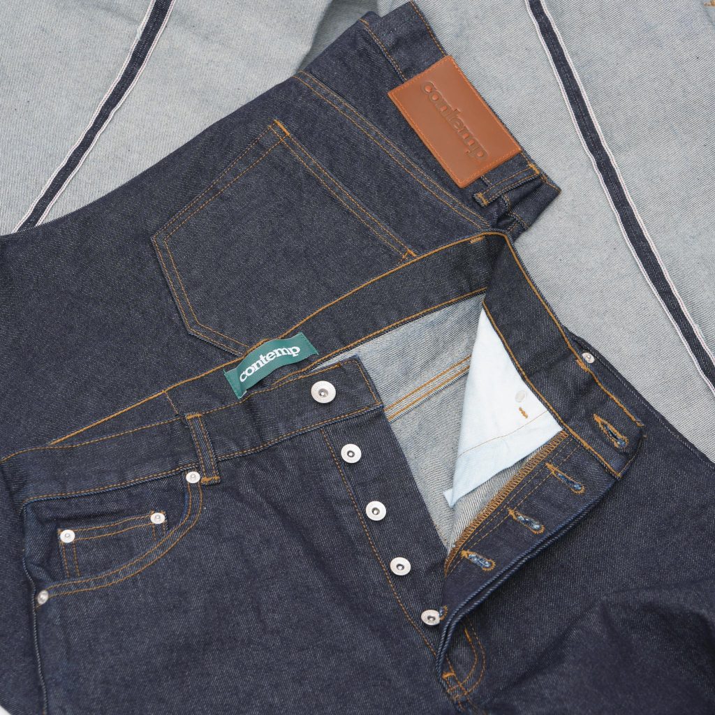 Contemp Jeans : High-Rise Selvedge Denim 16oz : Japan Fabric from Kuroki (Regular Fit)