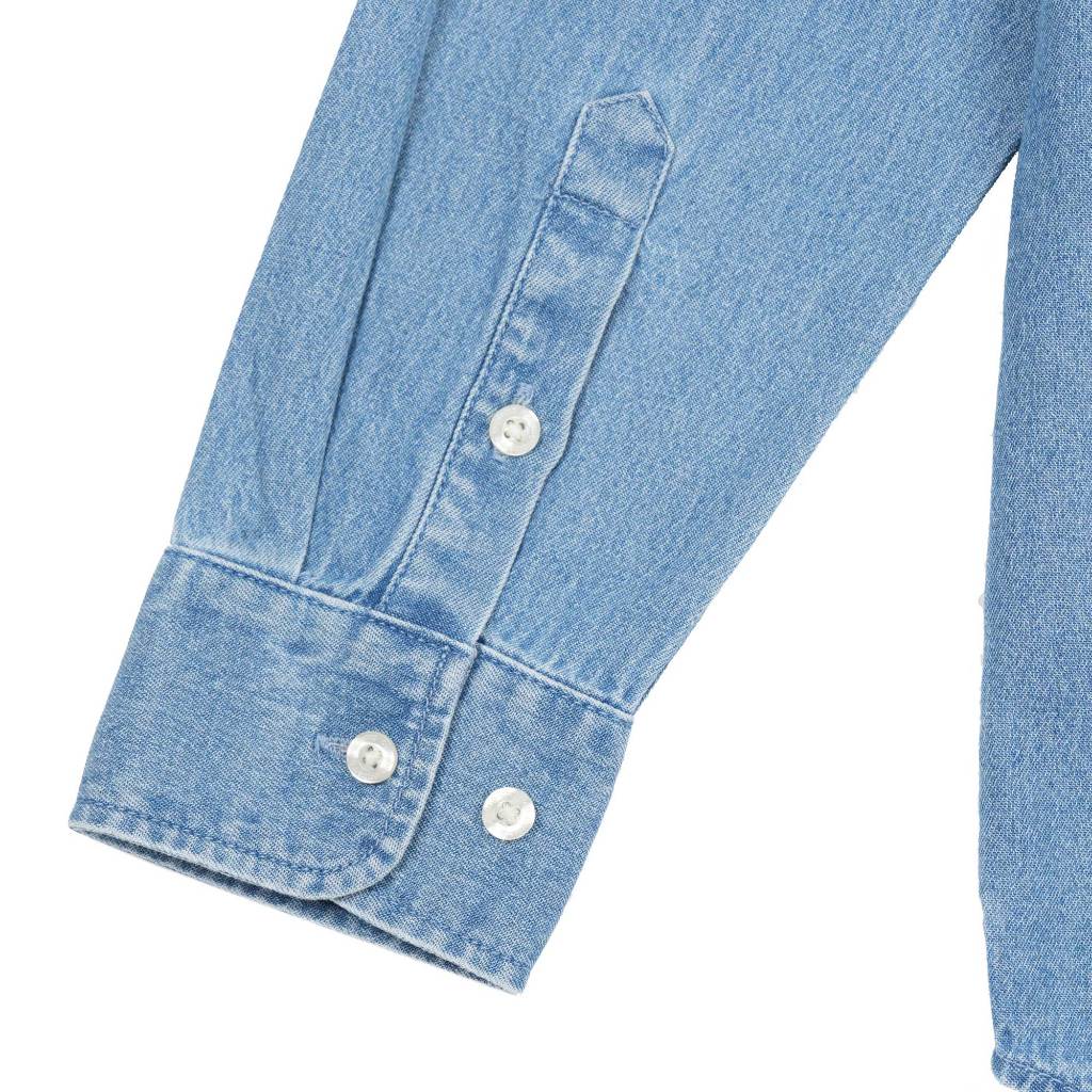 Contemp Denim Shirt Loong Sleeve : Cutalway Collar