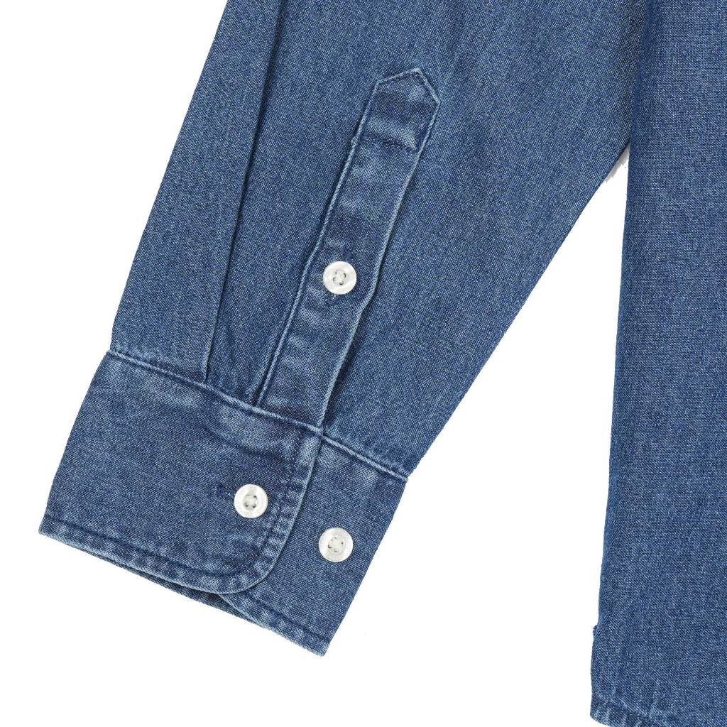 Contemp Denim Shirt Loong Sleeve : Cutalway Collar