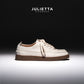 JULIETTA - ANDRE Calfskin Sneaker : Offwhite (Unlined)