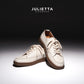 JULIETTA - ANDRE Calfskin Sneaker : Offwhite (Unlined)