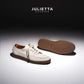 JULIETTA - ANDRE Calfskin Sneaker : Offwhite (Unlined)