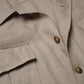 Contemp Jungle Jacket Beige Poland Linen