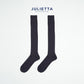 JULIETTA - Dress Knee High Socks - Premium Cotton Fabric ถุงเท้ายาวถึงเข่า Rib