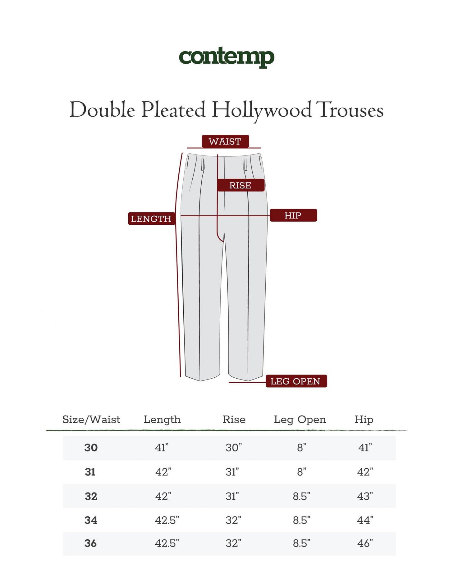 Contemp High-Rise Hollywood Trousers