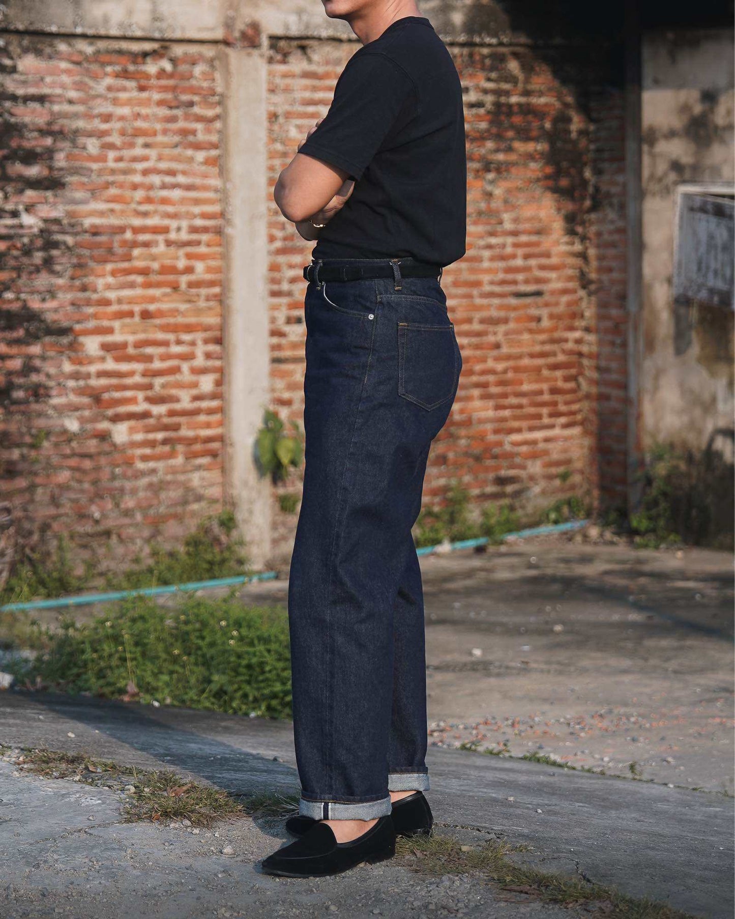 Contemp : High-Rise Selvedge Denim : Wide Fit, Japan Fabric from Kuroki