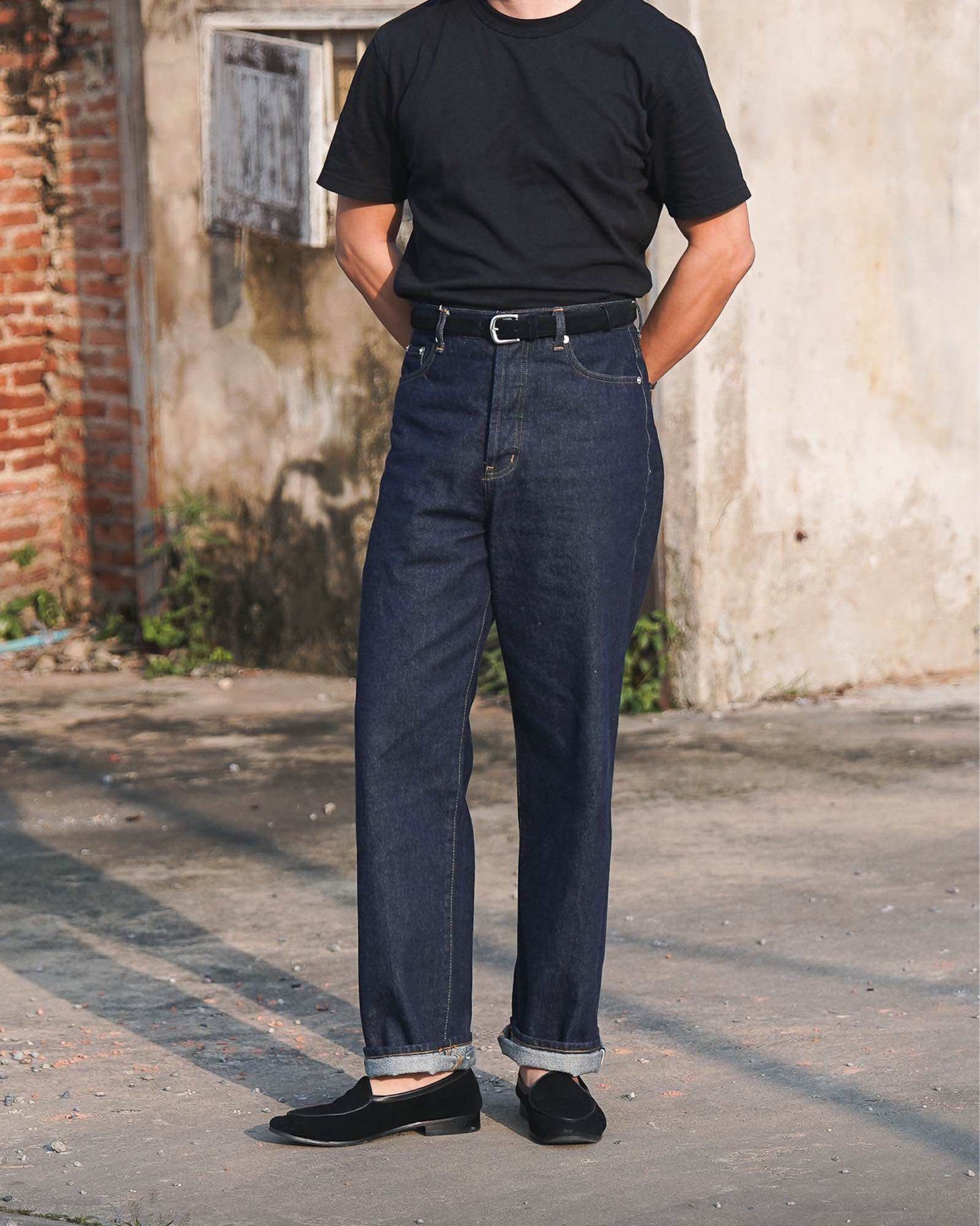 Contemp : High-Rise Selvedge Denim : Wide Fit, Japan Fabric from Kuroki