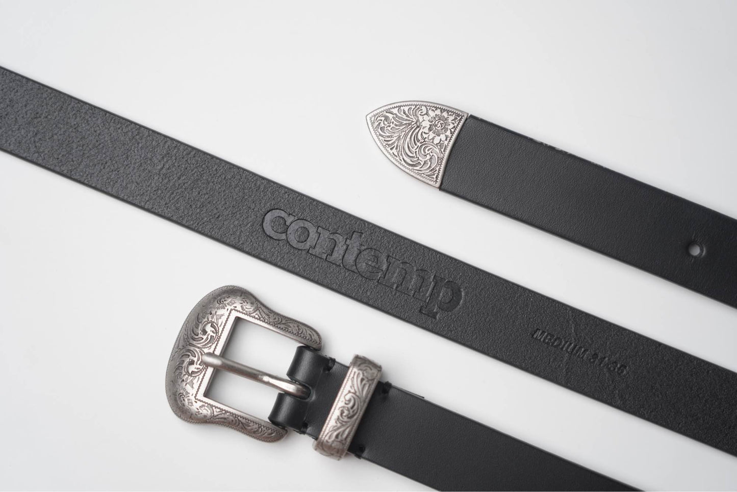 Contemp Western Belt เข็มขัดหนังแท้ กว้าง 1 นิ้ว