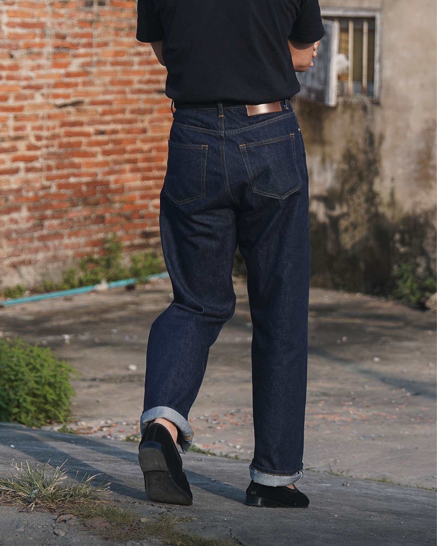 Contemp : High-Rise Selvedge Denim : Wide Fit, Japan Fabric from Kuroki