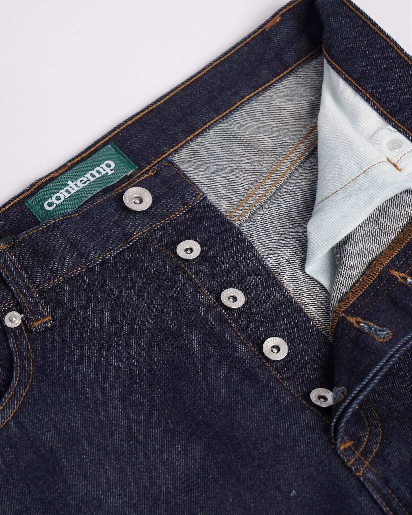 Contemp : High-Rise Selvedge Denim : Wide Fit, Japan Fabric from Kuroki