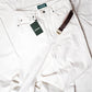 Contemp High-Rise Denim White (Stone Wash) กางเกงยีนส์เอวสูง สีขาว