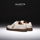 JULIETTA - ANDRE Calfskin Sneaker : Offwhite (Unlined)