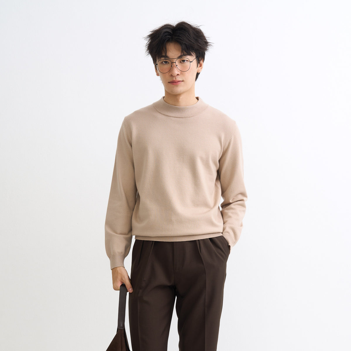 Contemp : Contemp : Knitted Crew Long Sleeve