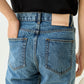 Contemp Jeans : High-Rise Selvedge Denim 16oz : Japan Fabric from Kuroki (Regular Fit) Light Blue