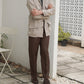 Contemp Jungle Jacket Beige Poland Linen