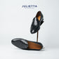 JULIETTA - Royal Penny Belgian Loafer Calfskin : Black