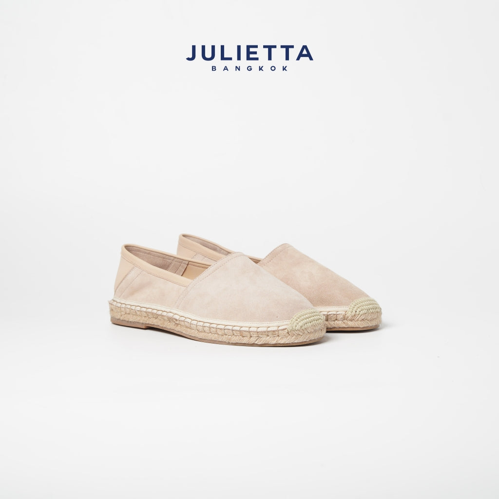 JULIETTA - Espadrilles Suede : Beige (Unlined)