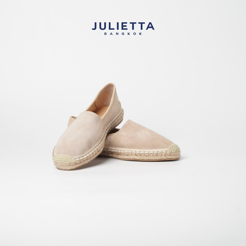 JULIETTA - Espadrilles Suede : Beige (Unlined)