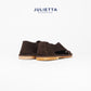 JULIETTA - FONTE Suede Sandal : Brown (Unlined)