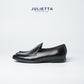 JULIETTA - Royal Penny Belgian Loafer Calfskin : Black