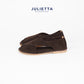 JULIETTA - FONTE Suede Sandal : Brown (Unlined)