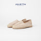 JULIETTA - Espadrilles Suede : Beige (Unlined)