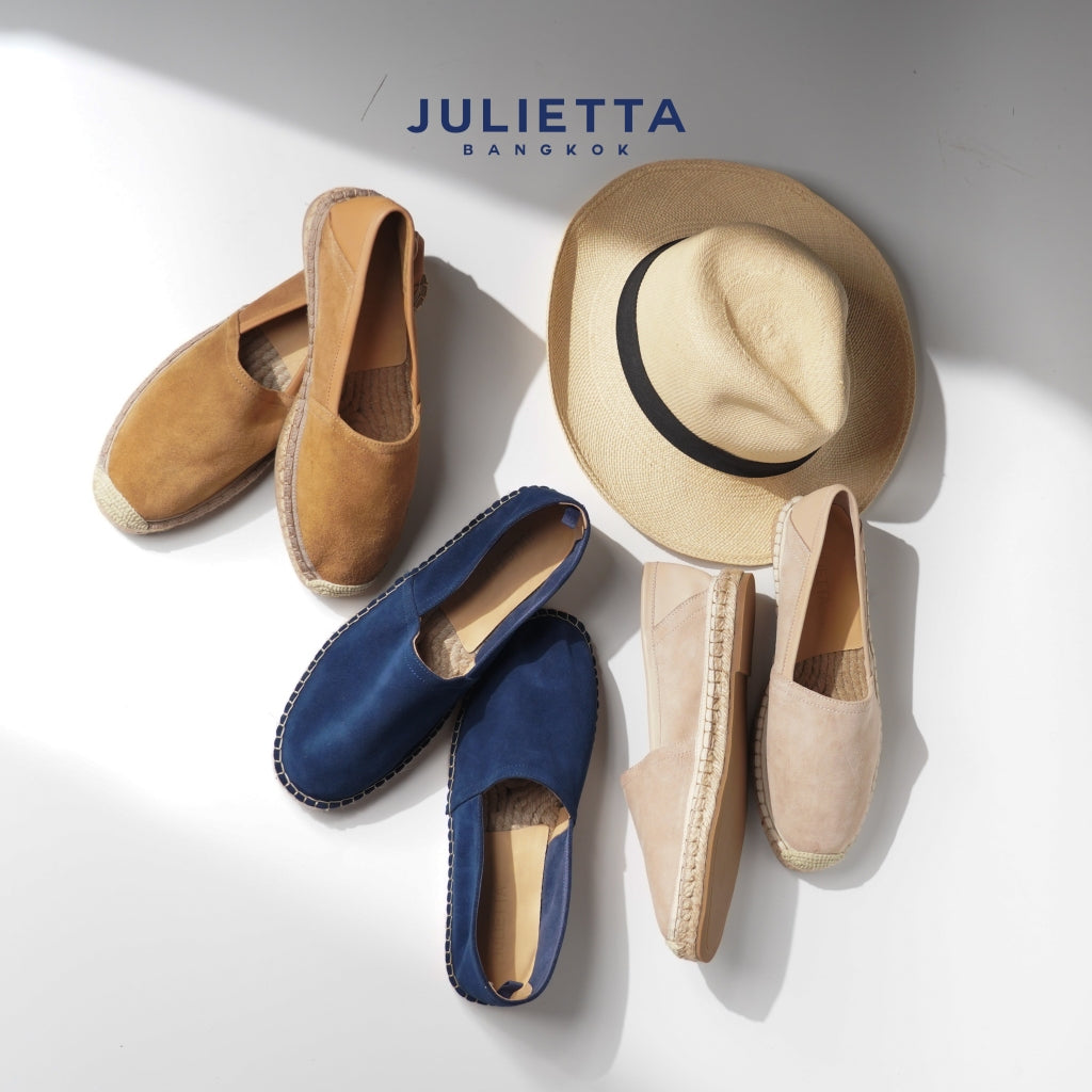 JULIETTA - Espadrilles Suede : Beige (Unlined)