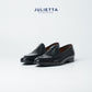 JULIETTA - Royal Penny Belgian Loafer Calfskin : Black