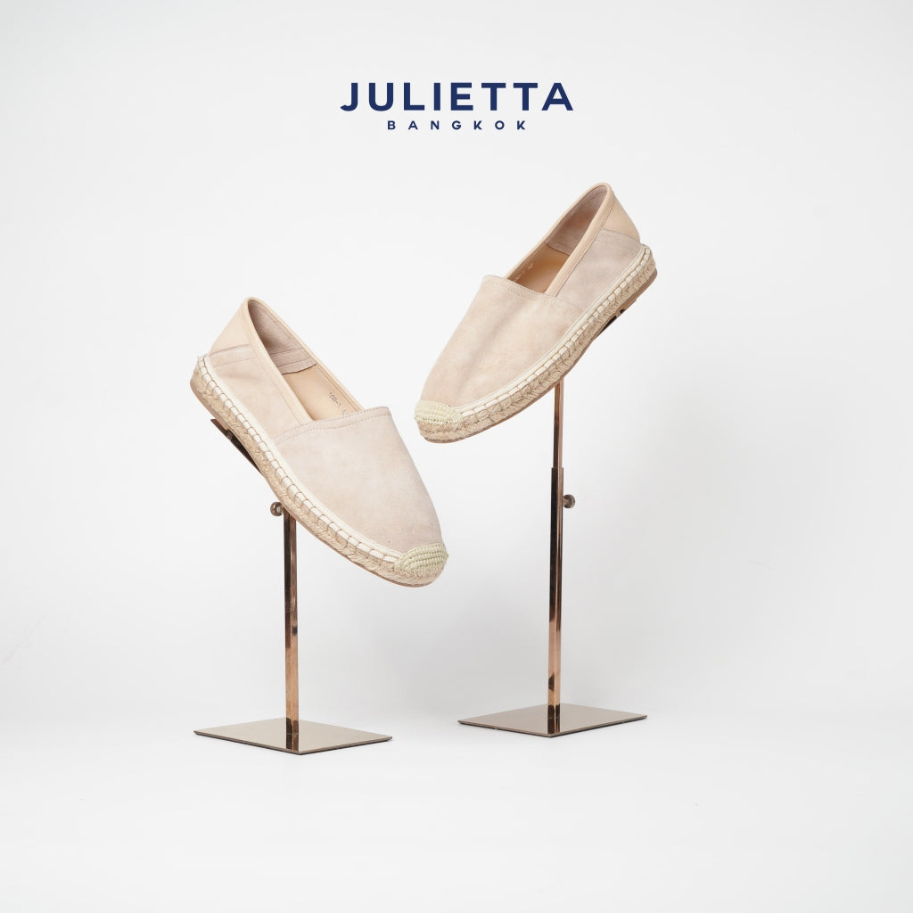 JULIETTA - Espadrilles Suede : Beige (Unlined)