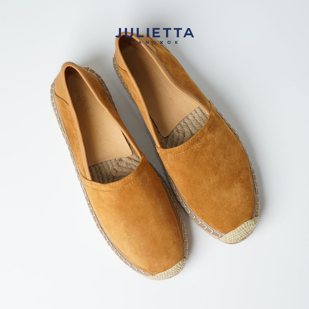 JULIETTA - Espadrilles Suede : Tan (Unlined)