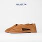 JULIETTA - FONTE Suede Sandal : Tan (Unlined)