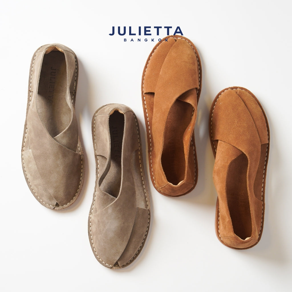 JULIETTA - FONTE Suede Sandal : Tan (Unlined)