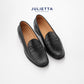 JULIETTA - LOREN Penny Loafer Calfskin : Black