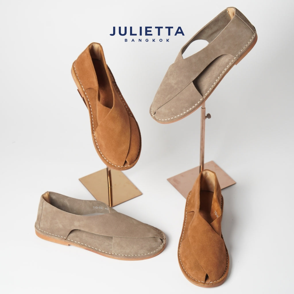 JULIETTA - FONTE Suede Sandal : Tan (Unlined)