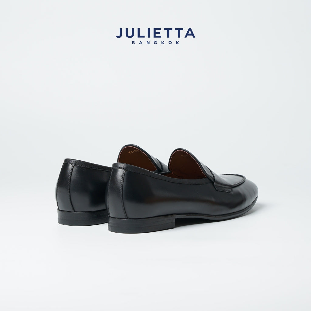 JULIETTA - Royal Penny Belgian Loafer Calfskin : Black