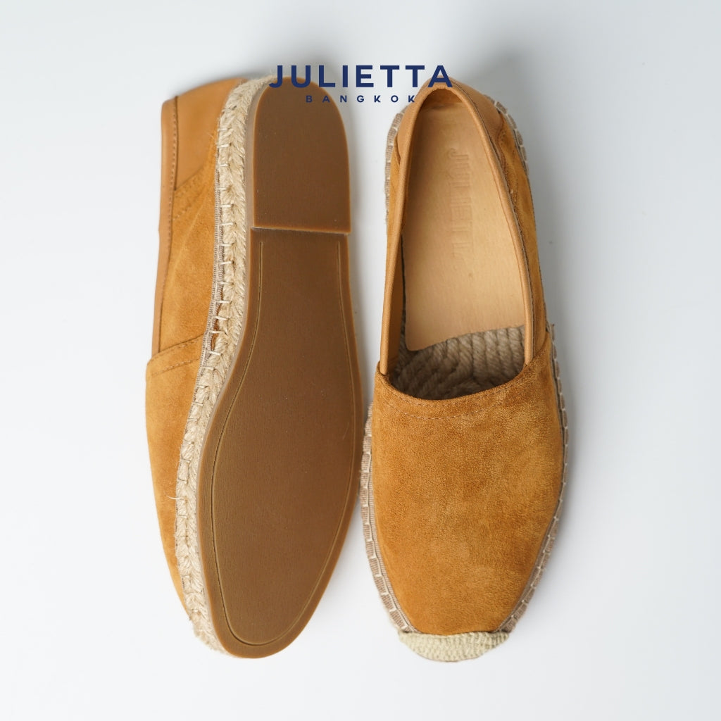 JULIETTA - Espadrilles Suede : Tan (Unlined)