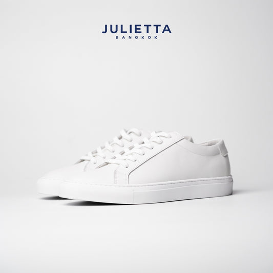 JULIETTA - Luca Calfskin Sneakers : White