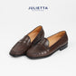 JULIETTA - LOREN Penny Loafer Calfskin : Brown