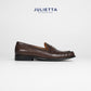 JULIETTA - LOREN Penny Loafer Calfskin : Brown