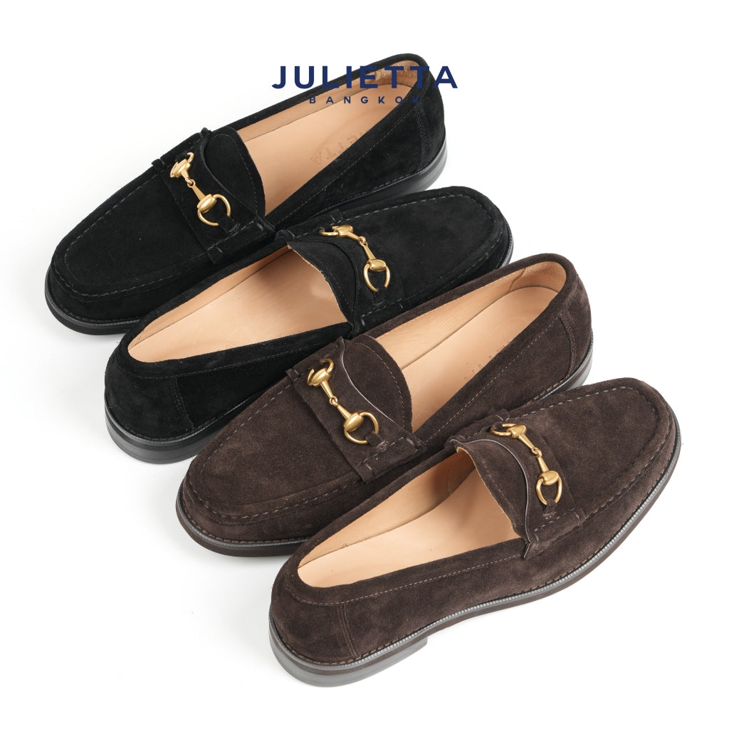 JULIETTA - ALBERT Horsebit Loafer Suede (Unlined)