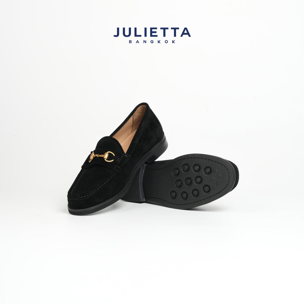JULIETTA - ALBERT Horsebit Loafer Suede (Unlined)