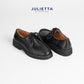 JULIETTA - BRUNO Rugged Lace-up : Black Calfskin