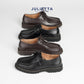 JULIETTA - BRUNO Rugged Lace-up : Black Calfskin