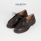 JULIETTA - BRUNO Rugged Lace-up : Brown Calfskin